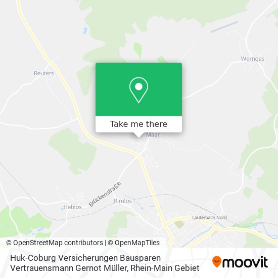 Huk-Coburg Versicherungen Bausparen Vertrauensmann Gernot Müller map