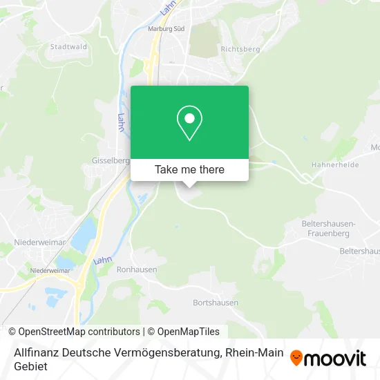 Карта Allfinanz Deutsche Vermögensberatung