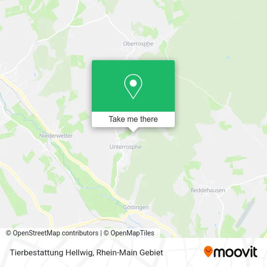 Карта Tierbestattung Hellwig
