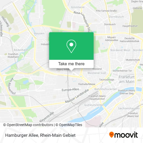 Hamburger Allee map