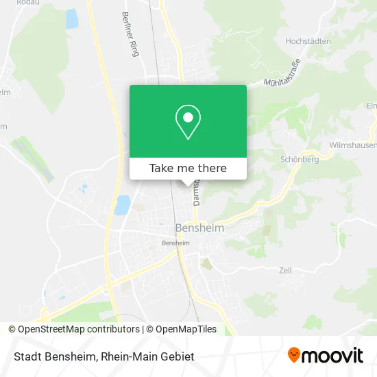 Карта Stadt Bensheim