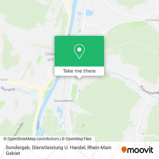 Карта Sondergeb. Dienstleistung U. Handel