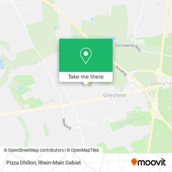 Pizza Dhillon map