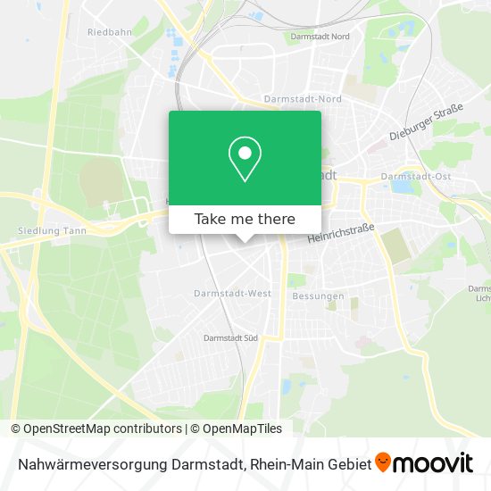 Nahwärmeversorgung Darmstadt map