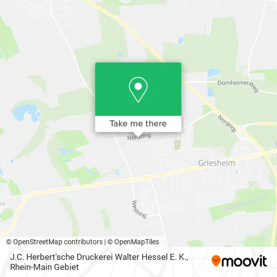 Карта J.C. Herbert'sche Druckerei Walter Hessel E. K.