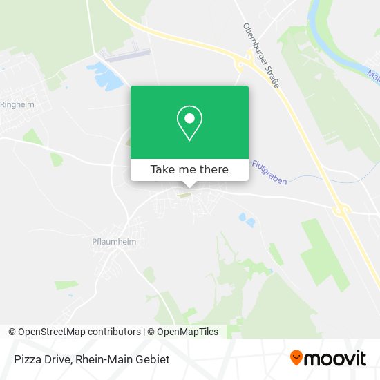 Pizza Drive map