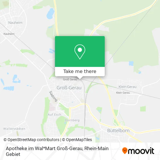 Карта Apotheke im Wal*Mart Groß-Gerau
