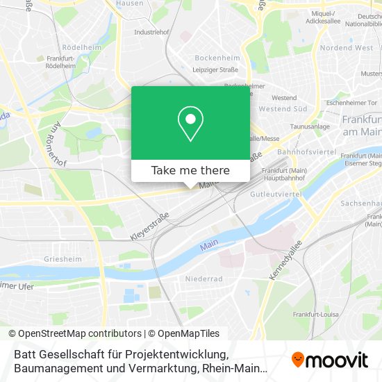 Карта Batt Gesellschaft für Projektentwicklung, Baumanagement und Vermarktung