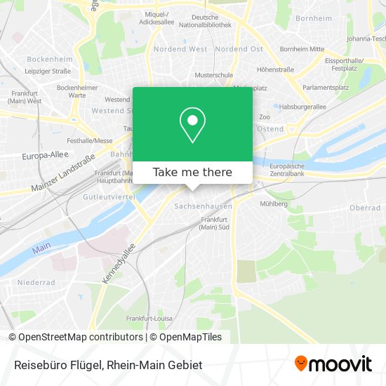 Reisebüro Flügel map