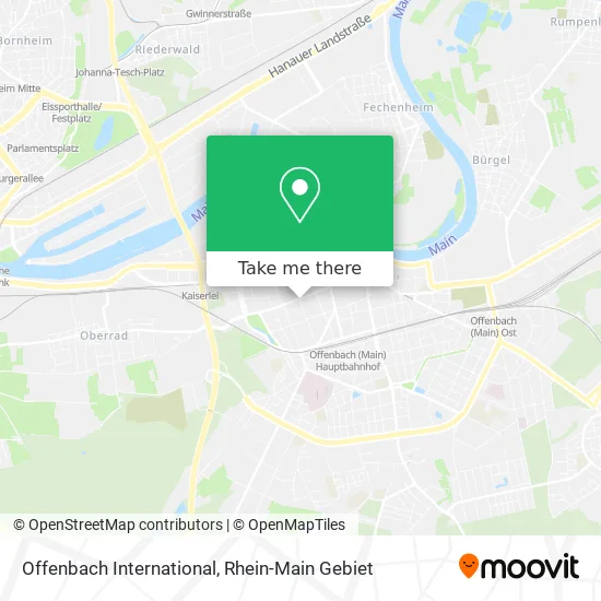 Карта Offenbach International