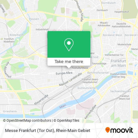 Messe Frankfurt (Tor Ost) map