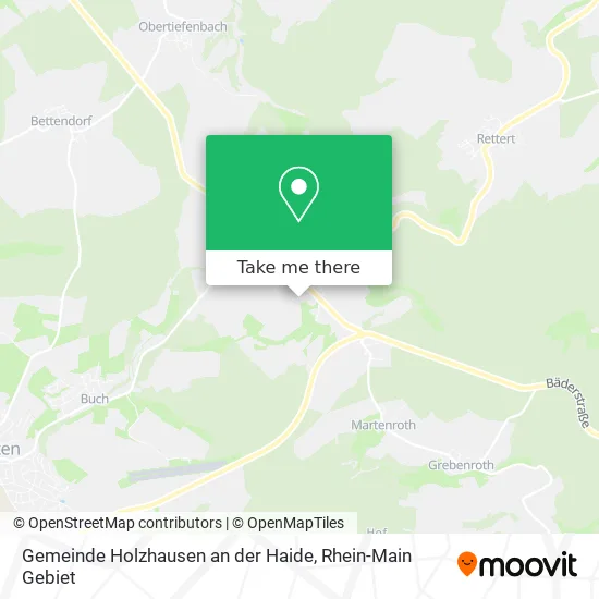 Карта Gemeinde Holzhausen an der Haide