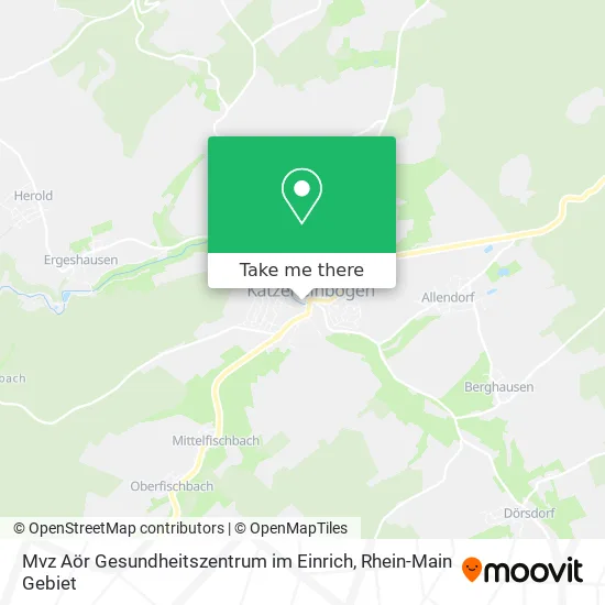 Карта Mvz Aör Gesundheitszentrum im Einrich