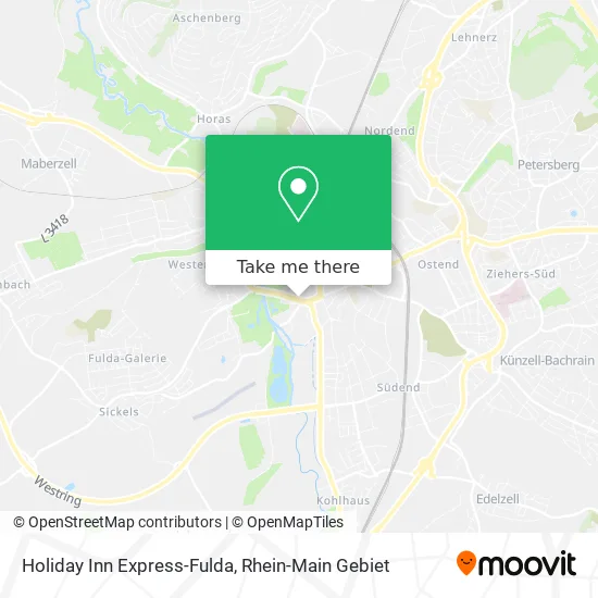 Карта Holiday Inn Express-Fulda