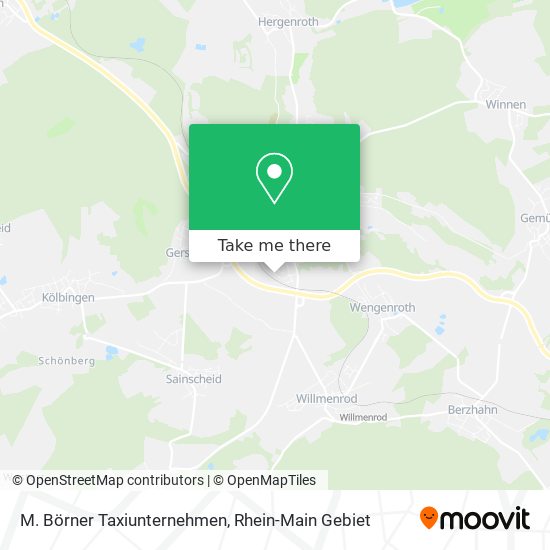 Карта M. Börner Taxiunternehmen
