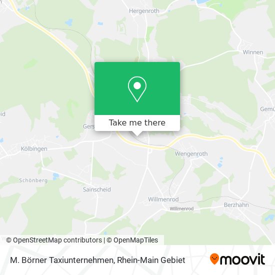 M. Börner Taxiunternehmen map