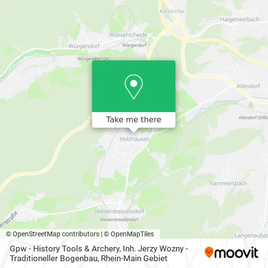 Карта Gpw - History Tools & Archery, Inh. Jerzy Wozny - Traditioneller Bogenbau