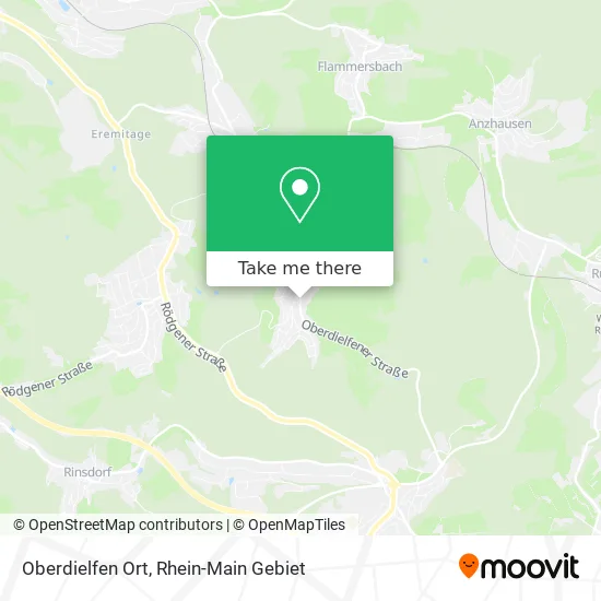Карта Oberdielfen Ort