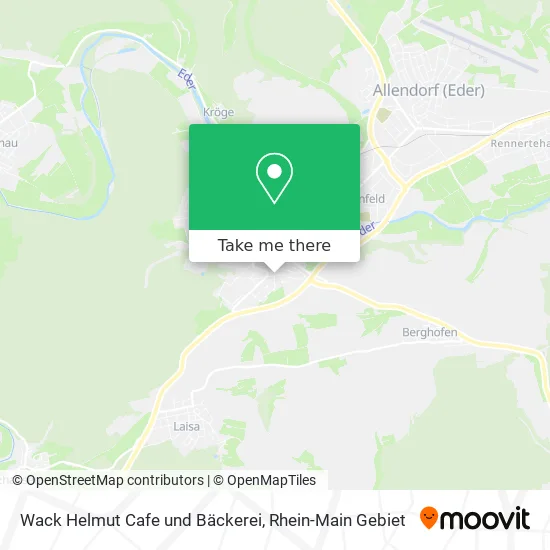 Карта Wack Helmut Cafe und Bäckerei