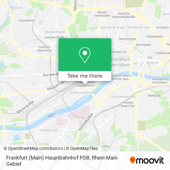 Frankfurt (Main) Hauptbahnhof FOB map
