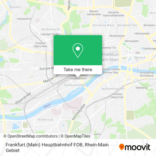 Карта Frankfurt (Main) Hauptbahnhof FOB