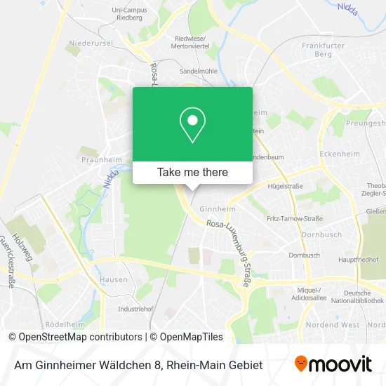 Карта Am Ginnheimer Wäldchen 8