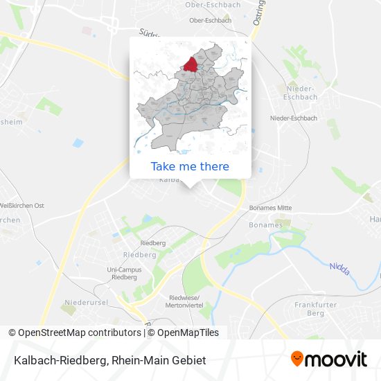 Kalbach-Riedberg map