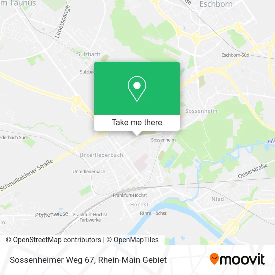 Карта Sossenheimer Weg 67