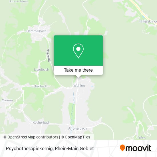 Psychotherapiekernig map