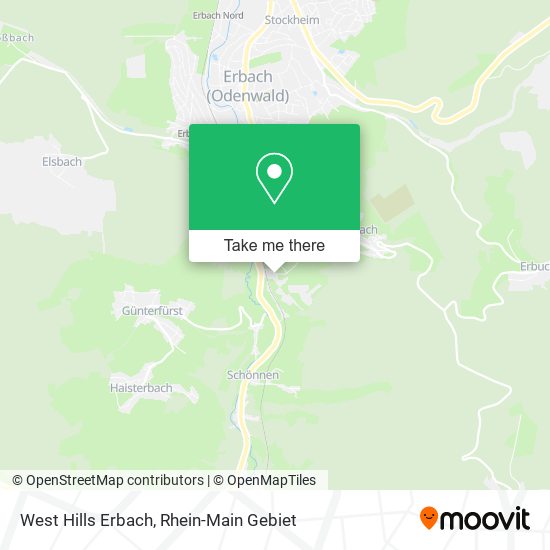 West Hills Erbach map