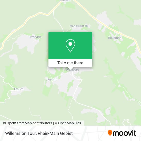 Willems on Tour map