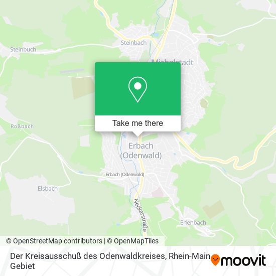 Der Kreisausschuß des Odenwaldkreises map