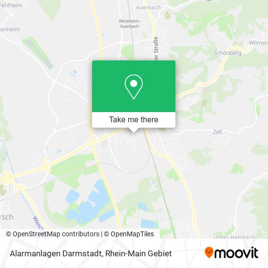 Alarmanlagen Darmstadt map