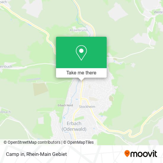 Camp in map