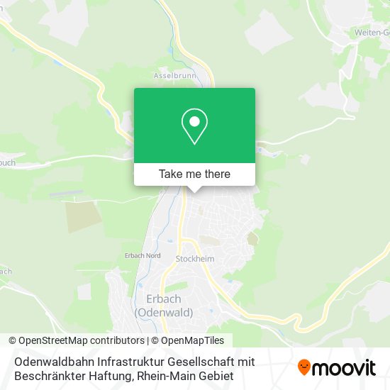 Odenwaldbahn Infrastruktur Gesellschaft mit Beschränkter Haftung map