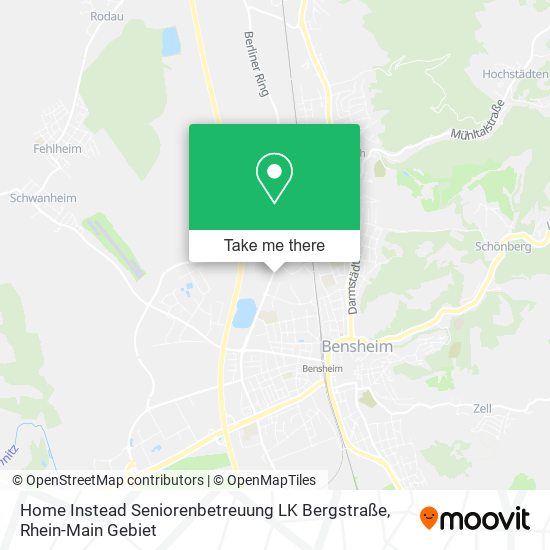 Карта Home Instead Seniorenbetreuung LK Bergstraße