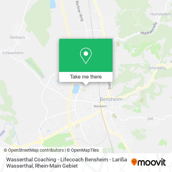 Wasserthal Coaching - Lifecoach Bensheim - Larißa Wasserthal map