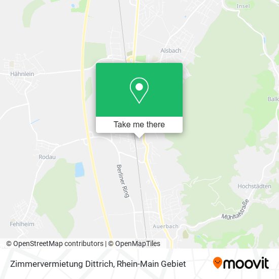 Zimmervermietung Dittrich map