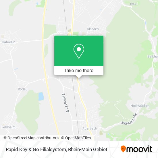 Rapid Key & Go Filialsystem map