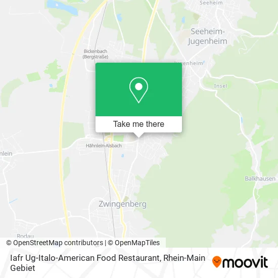 Карта Iafr Ug-Italo-American Food Restaurant