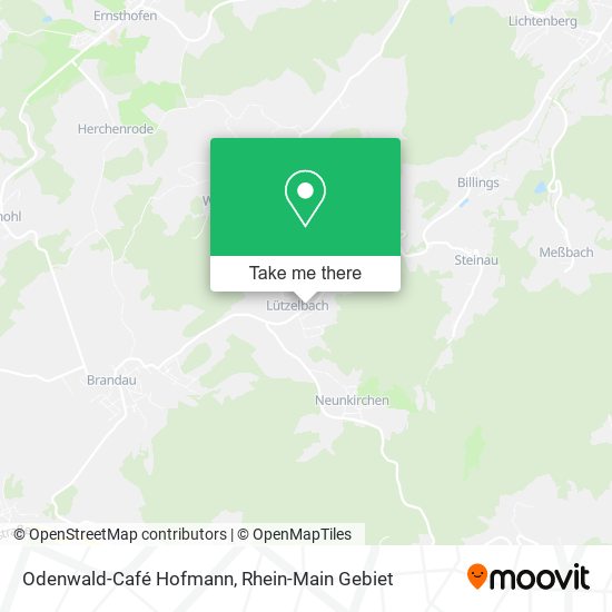 Odenwald-Café Hofmann map