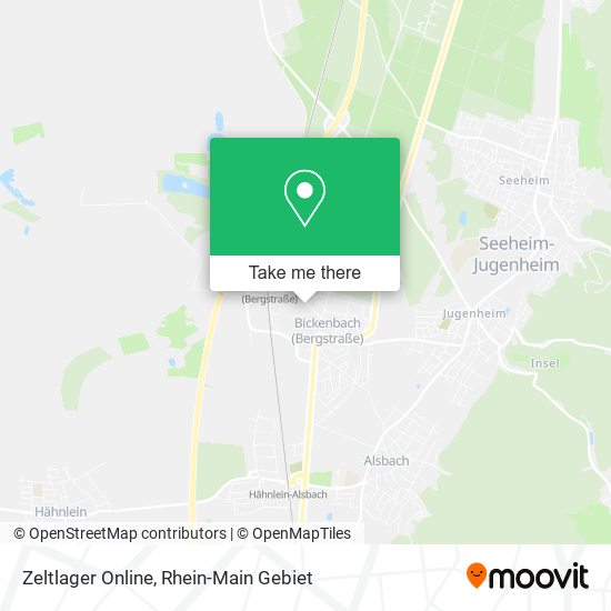 Zeltlager Online map