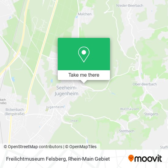 Freilichtmuseum Felsberg map