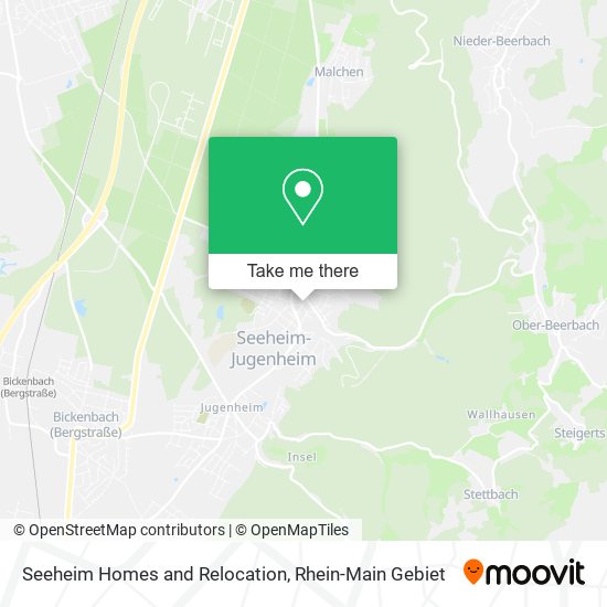 Seeheim Homes and Relocation map