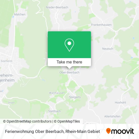 Карта Ferienwohnung Ober Beerbach