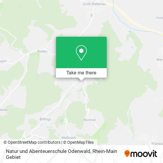Natur und Abenteuerschule Odenwald map