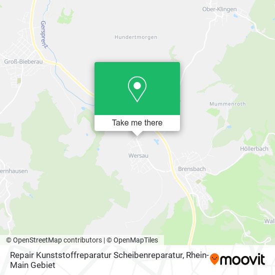 Repair Kunststoffreparatur Scheibenreparatur map