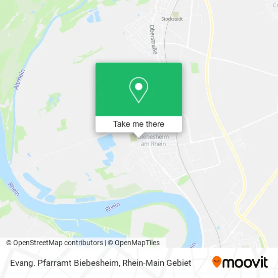 Карта Evang. Pfarramt Biebesheim