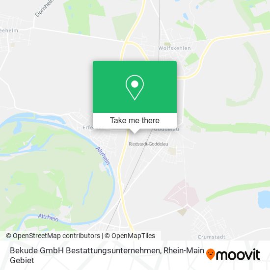 Карта Bekude GmbH Bestattungsunternehmen