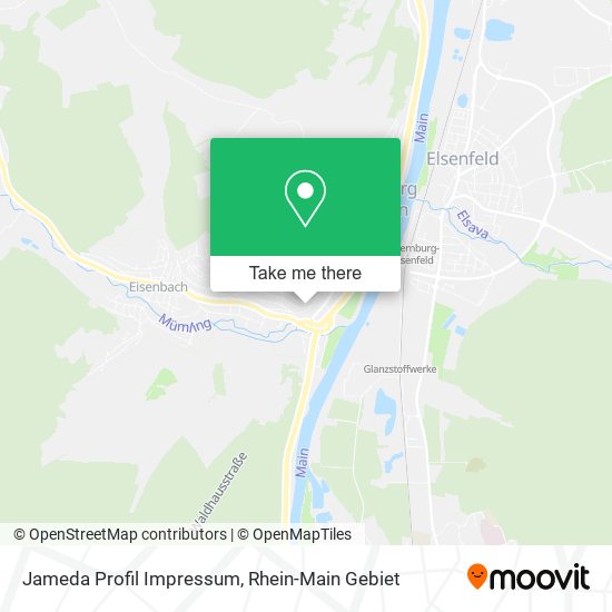 Jameda Profil Impressum map